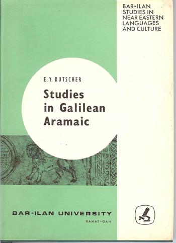 Studies in Galilean Aramaic
